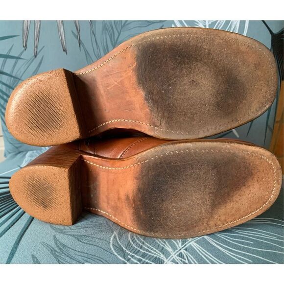 FRYE Vtg Y2K 70’s brown Campus Short Boots Men 8.5 D Women 10 USA - Picture 9 of 13